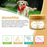 Beurre de Cacahuètes Naturel Pour Chiens - La Patte Verte