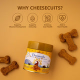 Biscuit au fromage de yak, Bananes et Beurre de cacahuètes - Cheesecuits - La Patte Verte