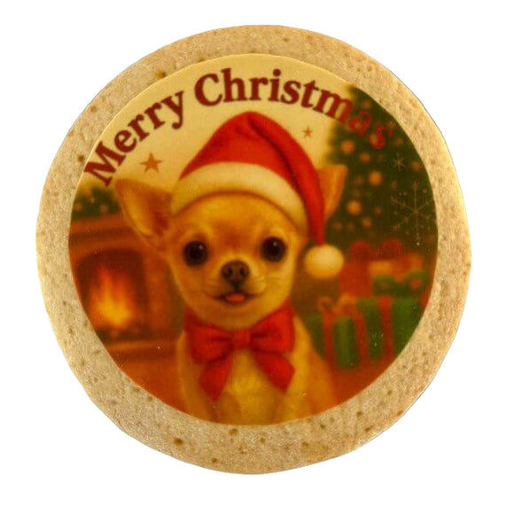 Biscuit de Noël de Luxe pour Chien avec Motif Chihuahua - La Patte Verte
