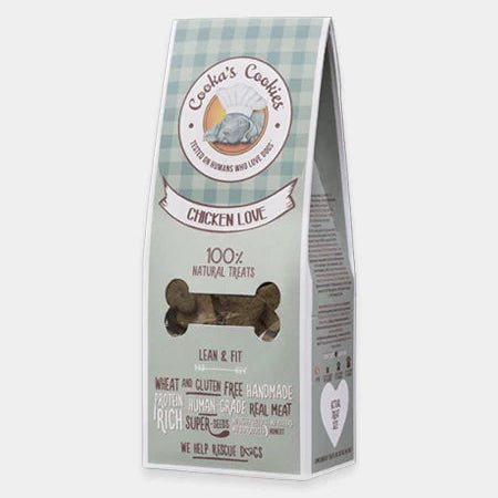 Biscuits Artisanaux pour chien - Poulet et Carottes - Cooka's Cookies - La Patte Verte