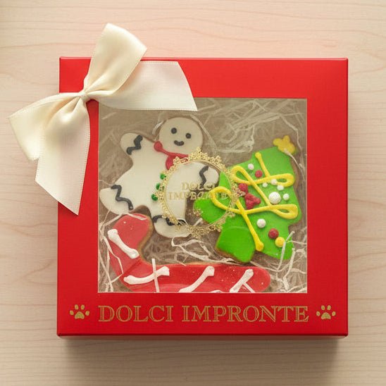Coffret Biscuits de Noël Artisanal pour Chien – Dolci Impronte - La Patte Verte