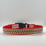 Collier pour chien Mosaïque Rouge - La Patte Verte