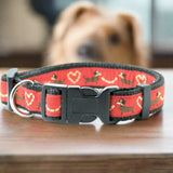 Dog Collar Red Dachshund