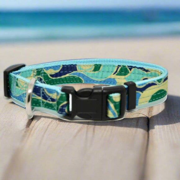 Collier pour chien azure blue