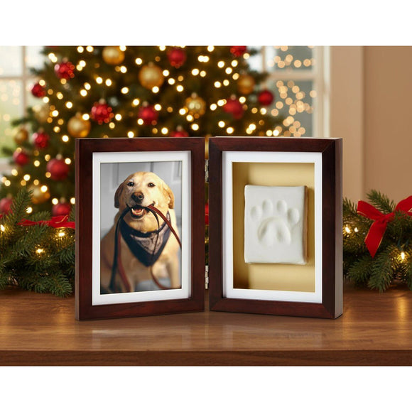Double Cadre Photo & Empreinte de Patte. Pour Chien ou Chat - La Patte Verte