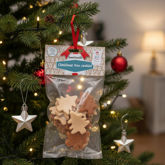 Friandises Croquantes de Noël en Forme de Sapin pour Chien - La Patte Verte