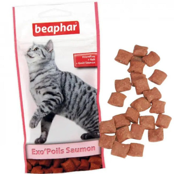 Friandises Exo'Poils goût saumon pour chat Beaphar - La Patte Verte