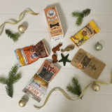 Hotte de Noël pour chien remplie de friandises naturelles - La Patte Verte