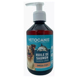 Huile de saumon pour chiens et chats Vetocanis 250ml - La Patte Verte