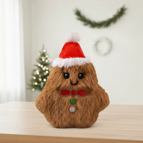 KONG Holiday Snuzzles Mini Gingerbread – Jouet de Noël pour Petits Chiens - La Patte Verte
