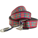 Laisse pour chien - Tartan écossais rouge