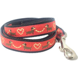 Dog lead - Red Dachshund
