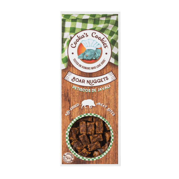 Nuggets de sanglier pour chien Cookies Cooka - La Patte Verte