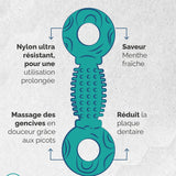Os Dentaire Anti - Tartre jouet pour Moyen/Grand chien - La Patte Verte