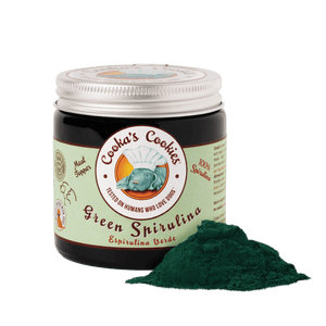 Poudre de Spiruline Verte pour chats et chiens Cooka's Cookies - La Patte Verte