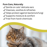 Soin des oreilles à base d'argent colloïdal pour chats – avec extraits botaniques - La Patte Verte