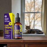 Soin des oreilles à base d'argent colloïdal pour chats – avec extraits botaniques - La Patte Verte