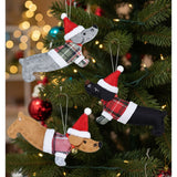 Suspension de Noël Teckel - La Patte Verte