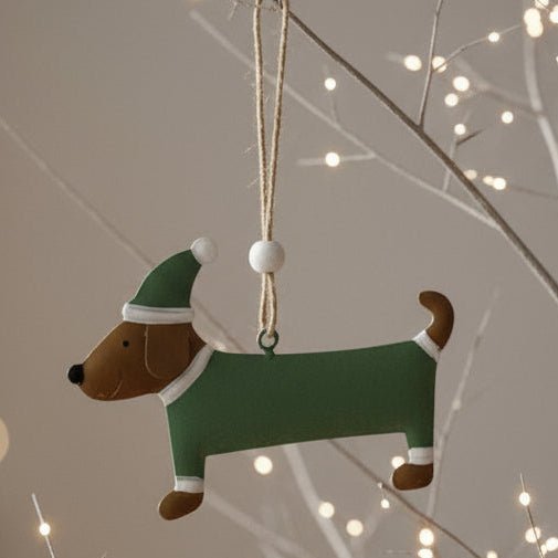 Teckel Suspension de Noël - La Patte Verte