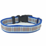 Collier pour Chien 'Tartan bleu' - La Patte Verte