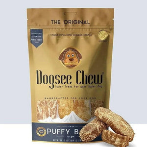 Dogsee Chew Puffies, Barres de Fromage de Yak soufflée pour chien - La Patte Verte