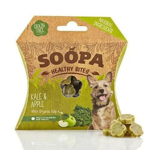 Friandises naturel Chou frisé et pomme pour chiens Soopa Bites - La Patte Verte
