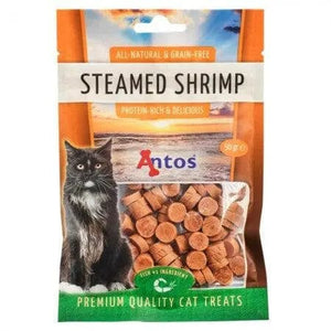 Friandises pour chats crevettes à la vapeur - La Patte Verte