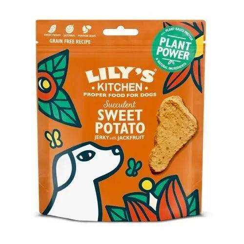Jerky pour chien avec jacquier et patate douce Plantpower Lily's Kitchen - La Patte Verte