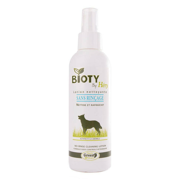 Lotion nettoyante sans rinçage au thym et à la camomille pour chien - La Patte Verte