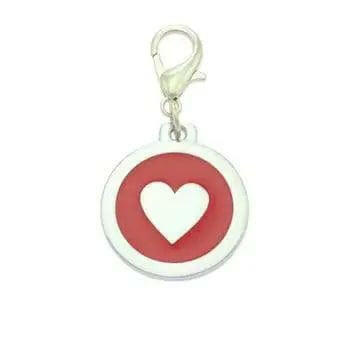 Médaille d'identité pour chien - Coeur Rouge 22mm - La Patte Verte