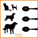 Pâte de curcuma 'Golden Paste' pour chien et chat - La Patte Verte