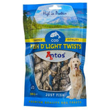 Twists de peau de Morue pour chien FishD’light - La Patte Verte