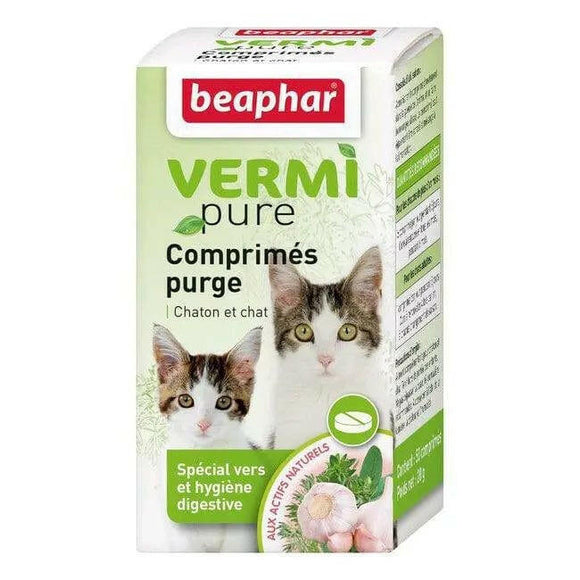 VERMIpure Comprimés purge aux plantes chat Beaphar - La Patte Verte